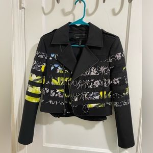 BCBGMAXAZRIA Black Motorcycle Jacket (S)
